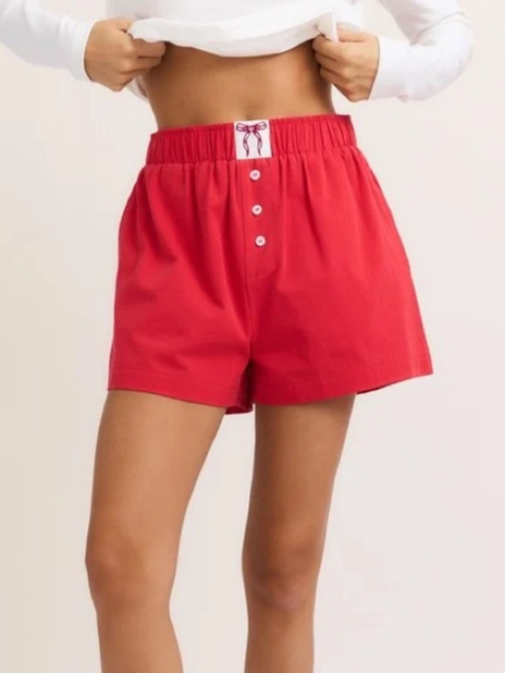 Le Lis Ivy High Waisted Boxy Shorts Size XS